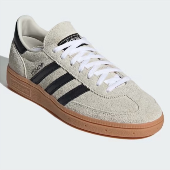 adidas Shoes - ADIDAS Handball Spezial Aluminum/ Black Suede Women’s Sneakers 8.5 NEW